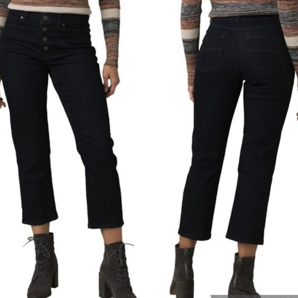 Prana Gram Crop Jean dark wash sz 2/26